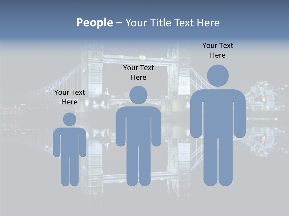 Tower Bridge And Reflection PowerPoint Template