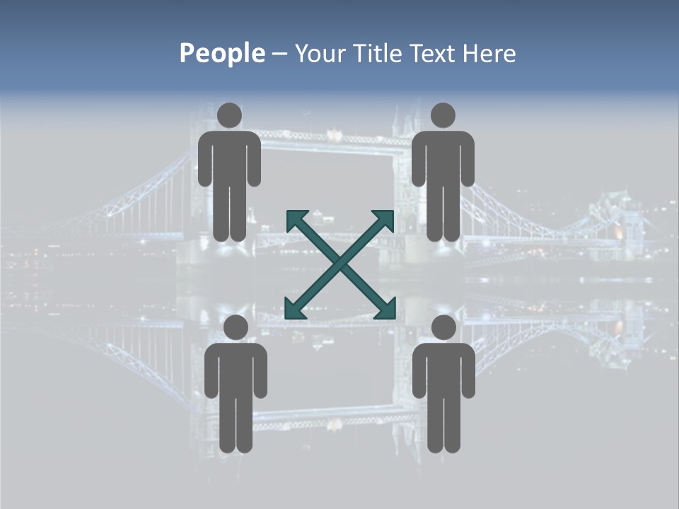 Tower Bridge And Reflection PowerPoint Template