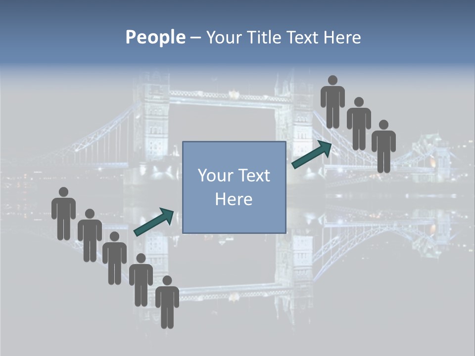 Tower Bridge And Reflection PowerPoint Template
