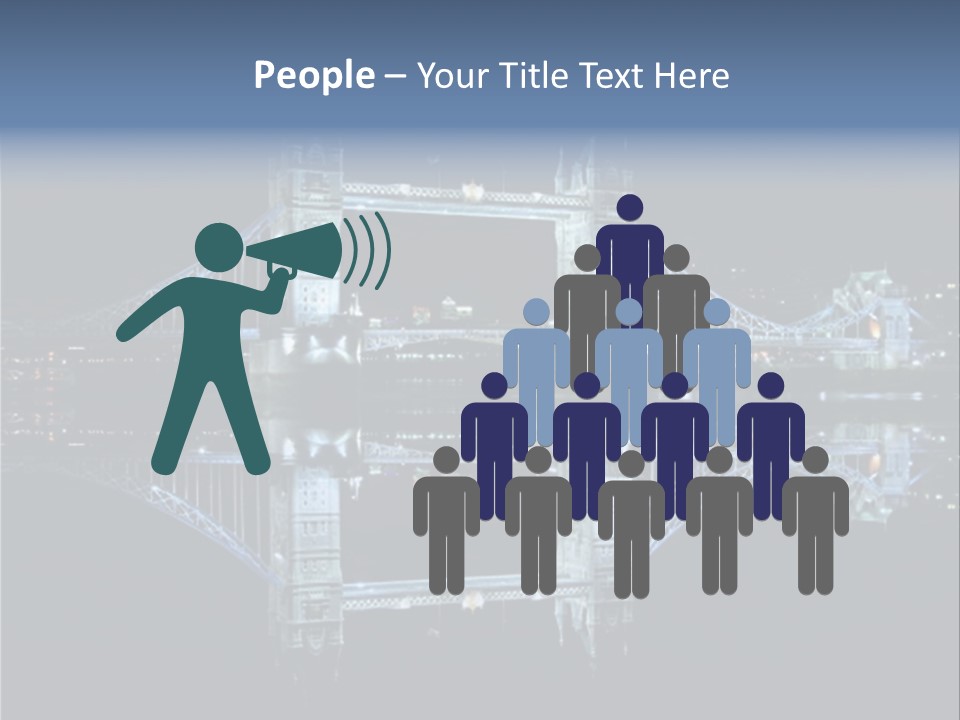 Tower Bridge And Reflection PowerPoint Template