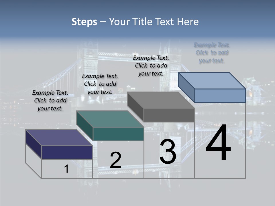 Tower Bridge And Reflection PowerPoint Template