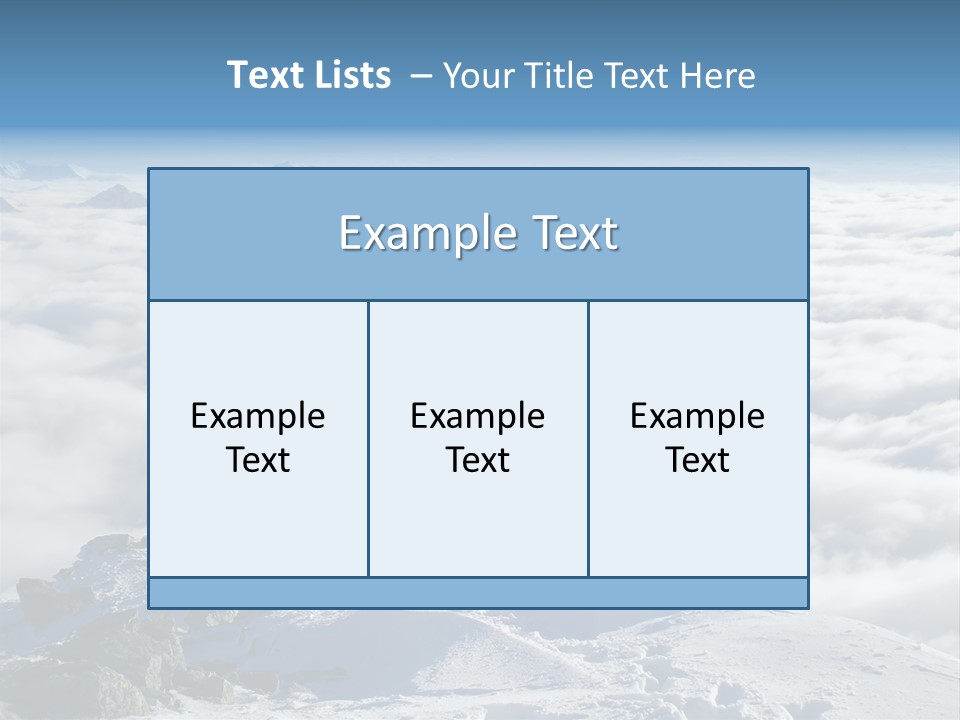 Two Hikers On Top Of Peak PowerPoint Template
