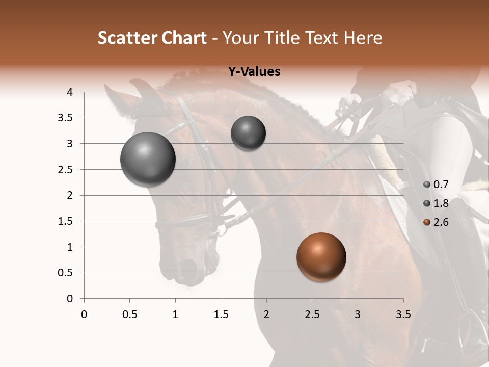 A Woman Riding On The Back Of A Brown Horse PowerPoint Template