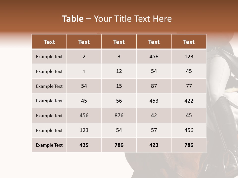 A Woman Riding On The Back Of A Brown Horse PowerPoint Template