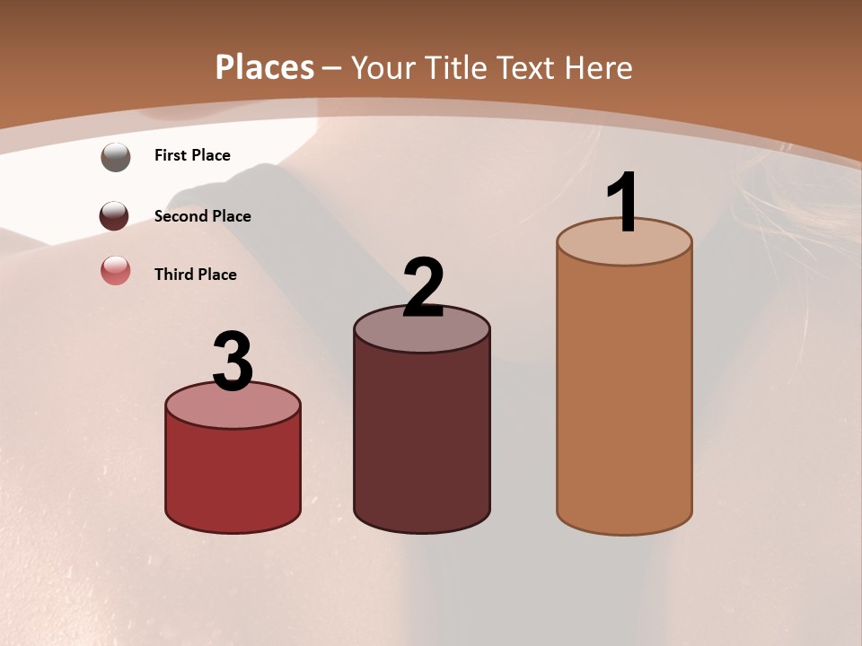 A Woman In A Sports Bra With Her Back Turned To The Camera PowerPoint Template