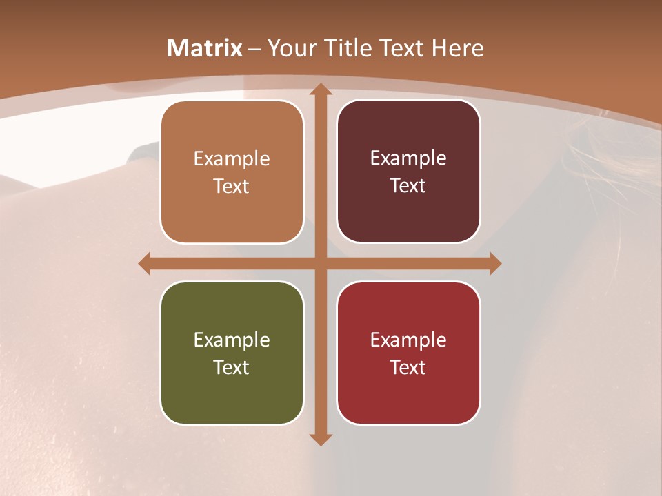 A Woman In A Sports Bra With Her Back Turned To The Camera PowerPoint Template