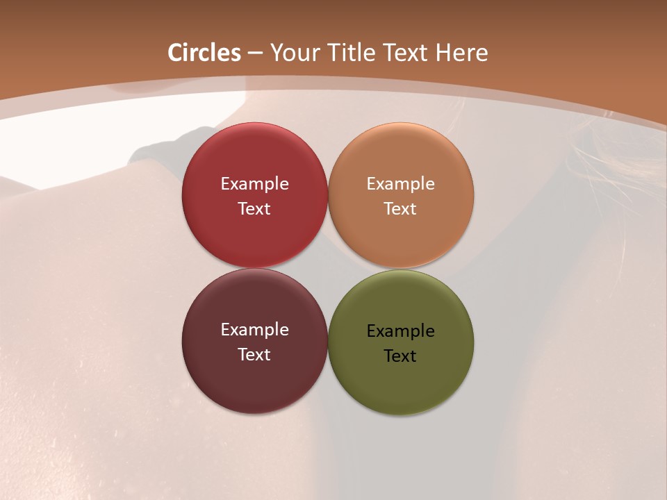 A Woman In A Sports Bra With Her Back Turned To The Camera PowerPoint Template