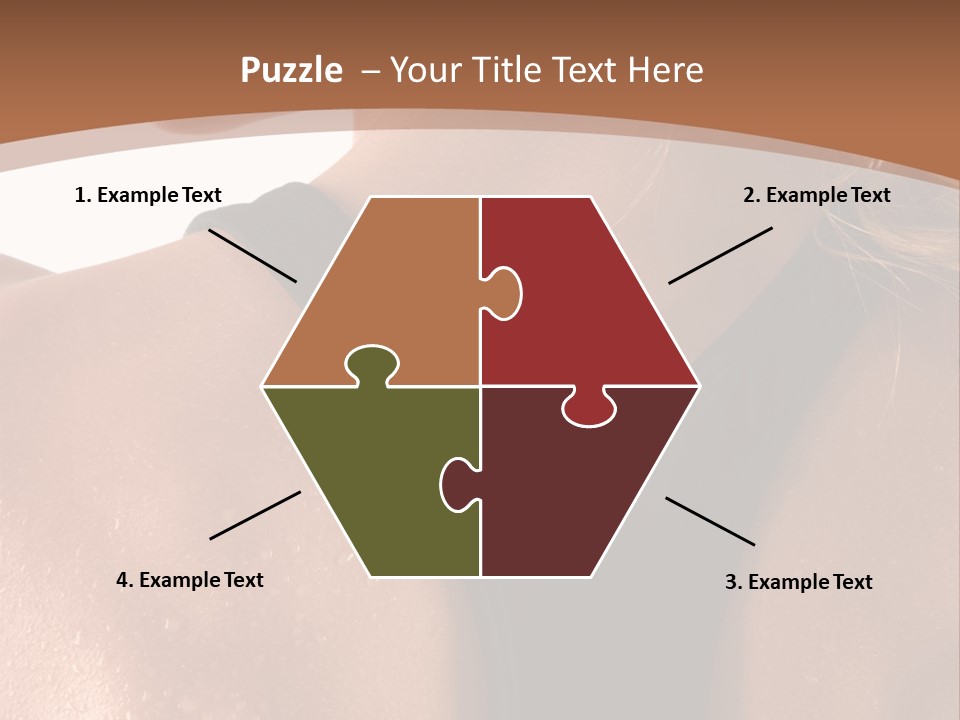 A Woman In A Sports Bra With Her Back Turned To The Camera PowerPoint Template