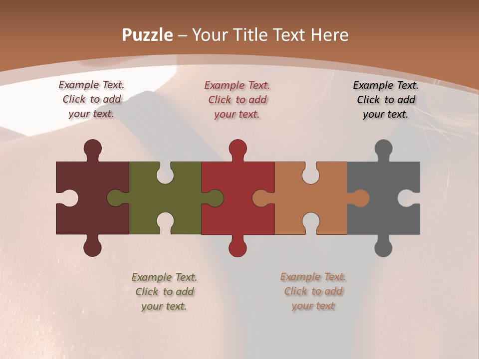 A Woman In A Sports Bra With Her Back Turned To The Camera PowerPoint Template