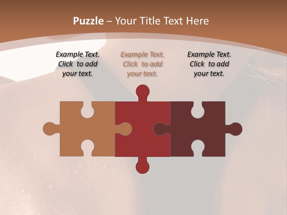 A Woman In A Sports Bra With Her Back Turned To The Camera PowerPoint Template