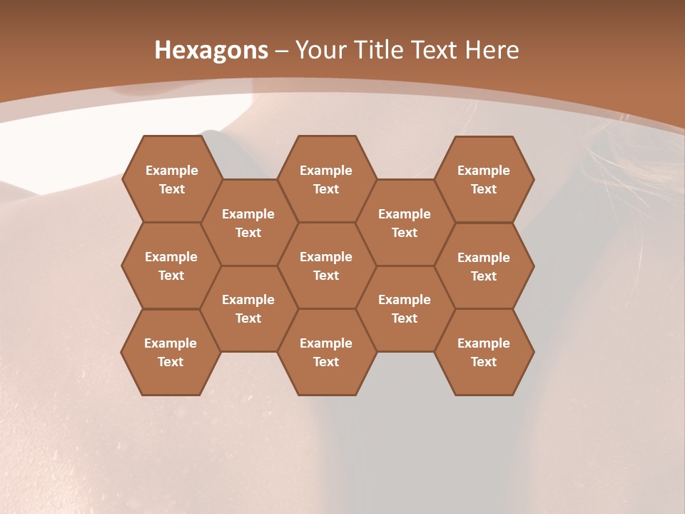 A Woman In A Sports Bra With Her Back Turned To The Camera PowerPoint Template