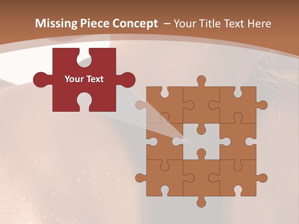 A Woman In A Sports Bra With Her Back Turned To The Camera PowerPoint Template