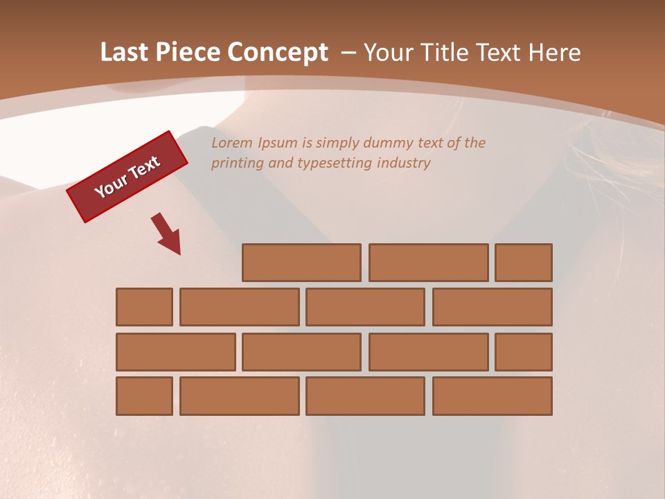 A Woman In A Sports Bra With Her Back Turned To The Camera PowerPoint Template