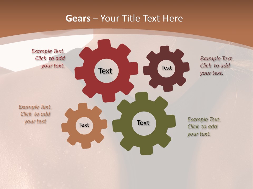 A Woman In A Sports Bra With Her Back Turned To The Camera PowerPoint Template