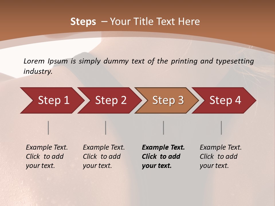 A Woman In A Sports Bra With Her Back Turned To The Camera PowerPoint Template