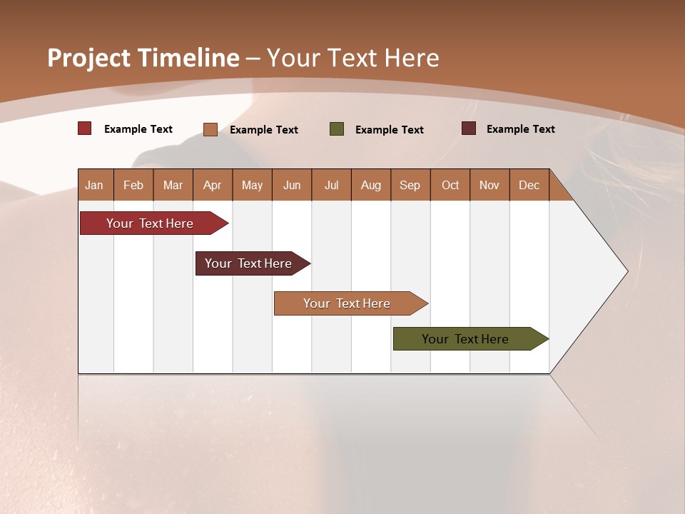 A Woman In A Sports Bra With Her Back Turned To The Camera PowerPoint Template