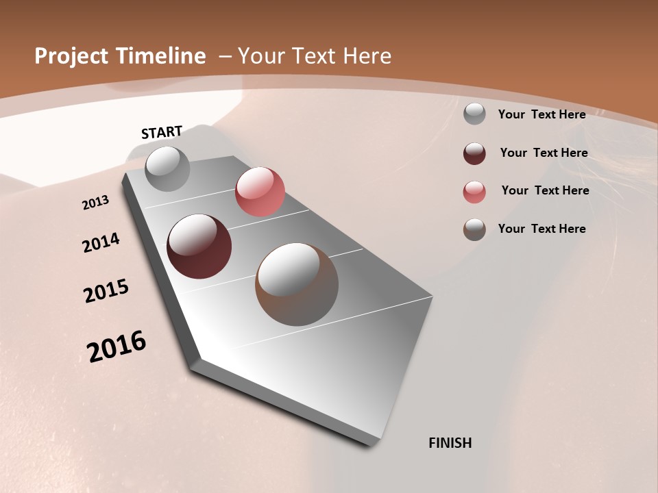 A Woman In A Sports Bra With Her Back Turned To The Camera PowerPoint Template