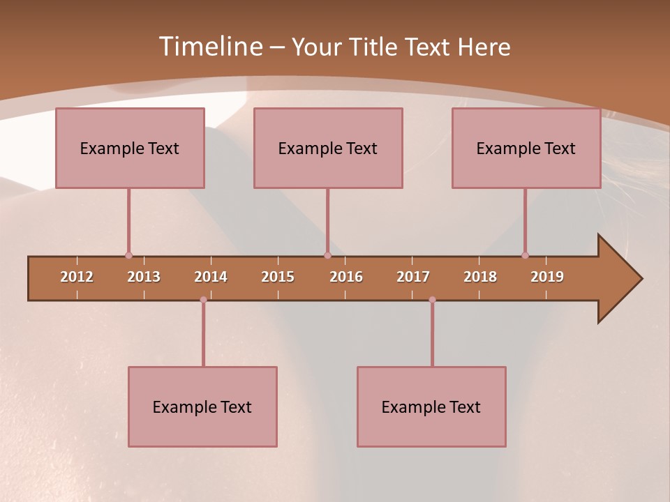 A Woman In A Sports Bra With Her Back Turned To The Camera PowerPoint Template
