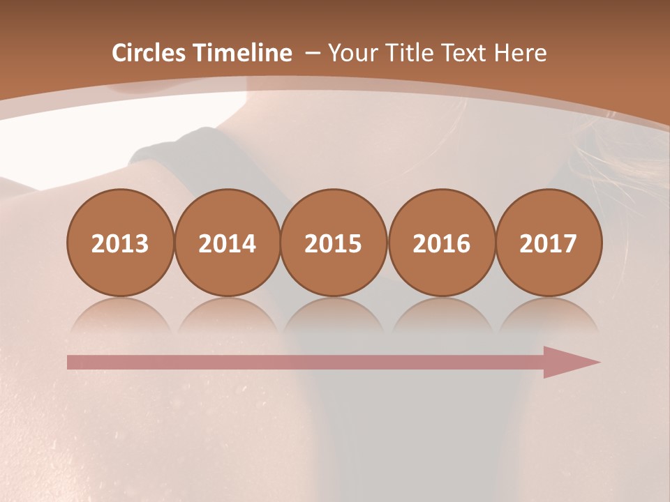 A Woman In A Sports Bra With Her Back Turned To The Camera PowerPoint Template