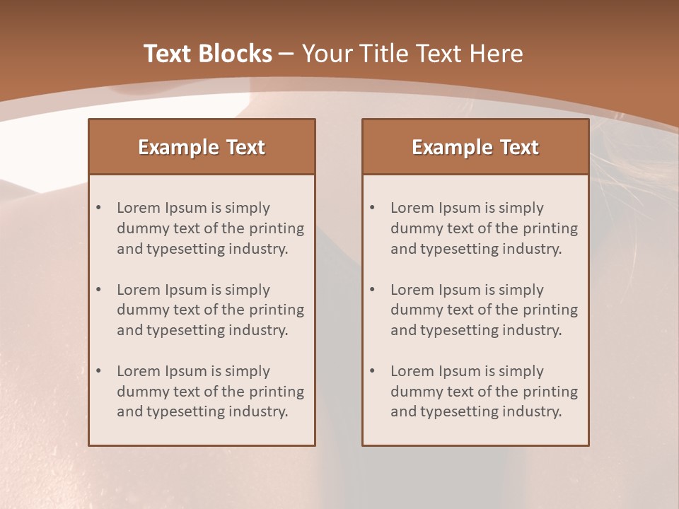 A Woman In A Sports Bra With Her Back Turned To The Camera PowerPoint Template