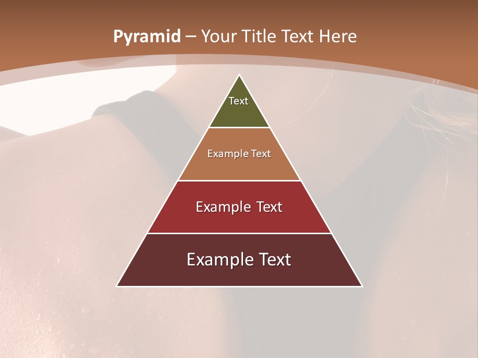 A Woman In A Sports Bra With Her Back Turned To The Camera PowerPoint Template