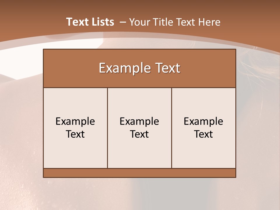 A Woman In A Sports Bra With Her Back Turned To The Camera PowerPoint Template