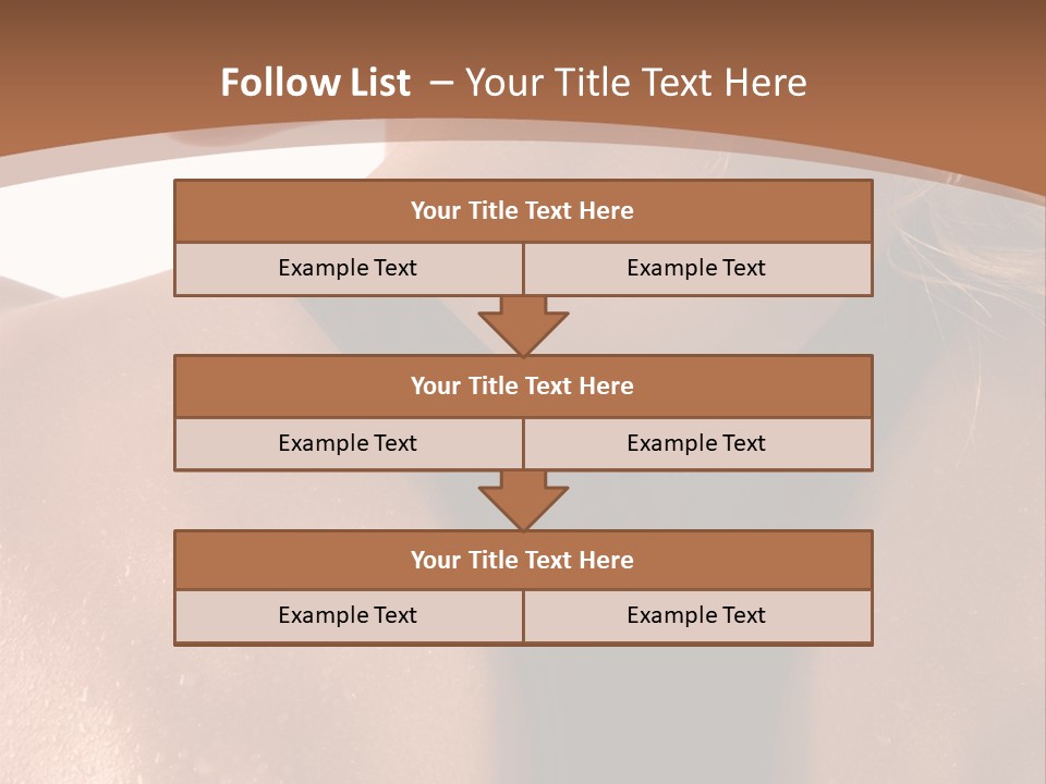 A Woman In A Sports Bra With Her Back Turned To The Camera PowerPoint Template