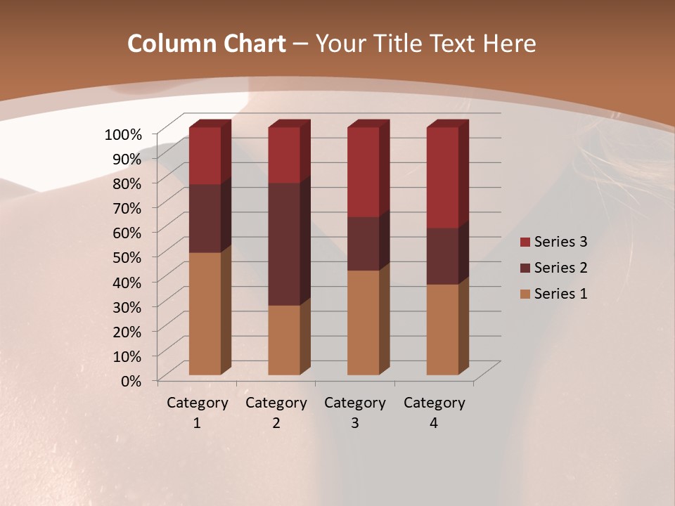 A Woman In A Sports Bra With Her Back Turned To The Camera PowerPoint Template