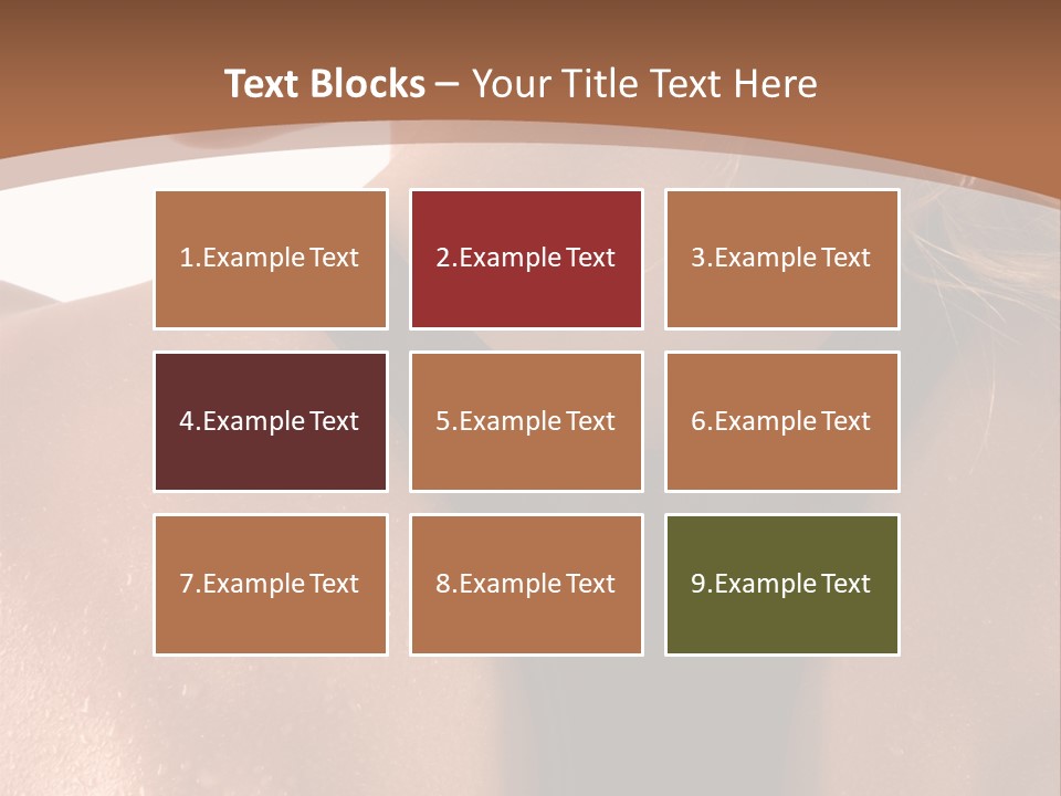 A Woman In A Sports Bra With Her Back Turned To The Camera PowerPoint Template