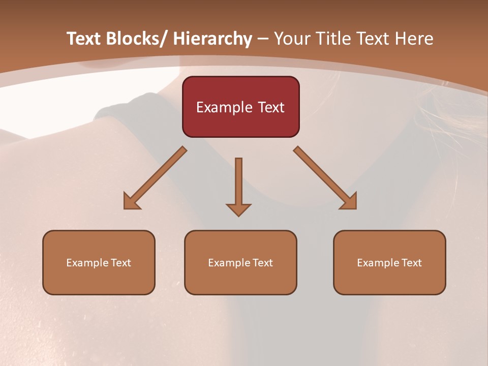 A Woman In A Sports Bra With Her Back Turned To The Camera PowerPoint Template