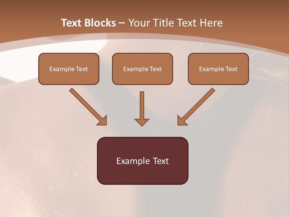 A Woman In A Sports Bra With Her Back Turned To The Camera PowerPoint Template