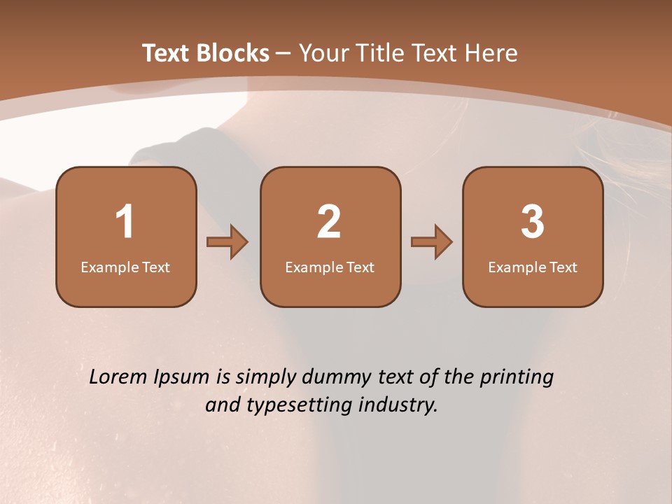 A Woman In A Sports Bra With Her Back Turned To The Camera PowerPoint Template