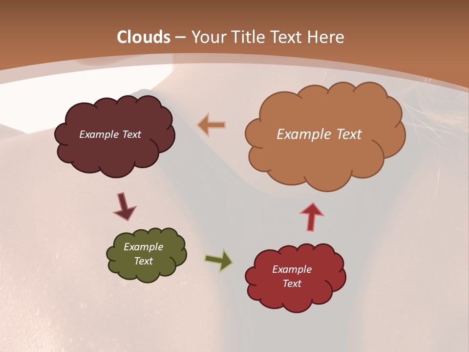 A Woman In A Sports Bra With Her Back Turned To The Camera PowerPoint Template