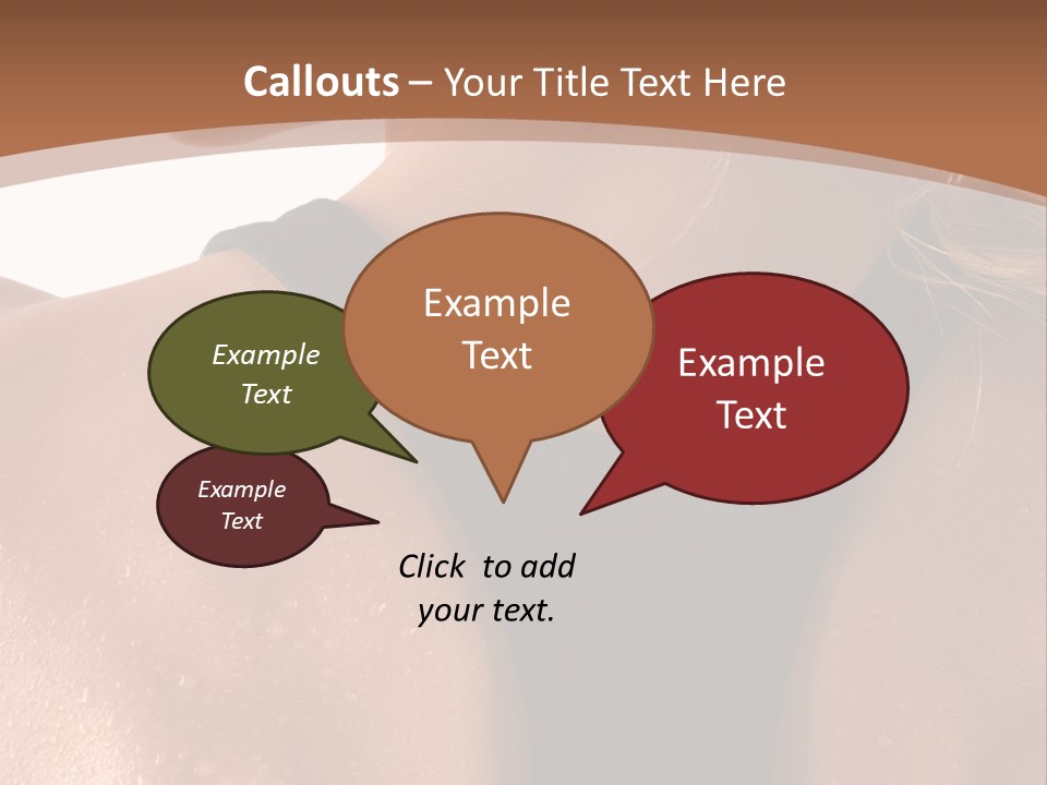 A Woman In A Sports Bra With Her Back Turned To The Camera PowerPoint Template