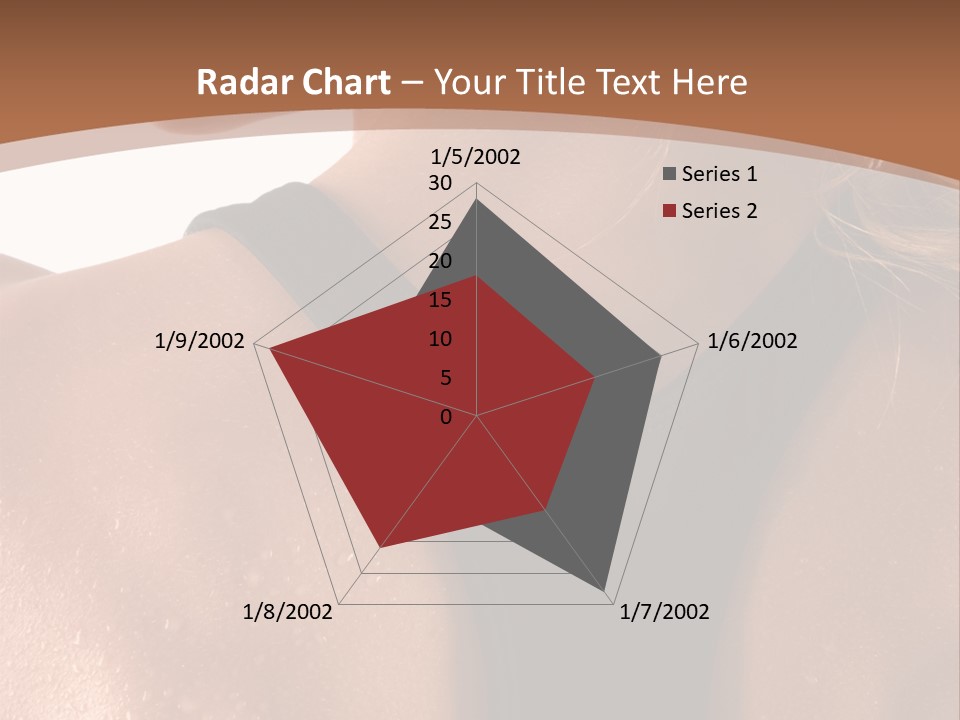 A Woman In A Sports Bra With Her Back Turned To The Camera PowerPoint Template