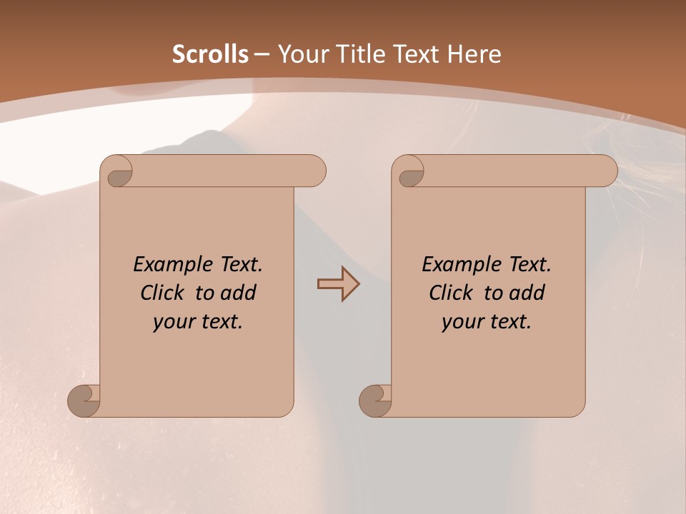 A Woman In A Sports Bra With Her Back Turned To The Camera PowerPoint Template
