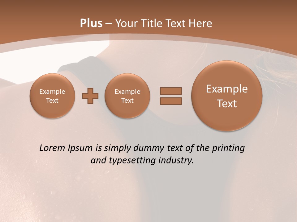 A Woman In A Sports Bra With Her Back Turned To The Camera PowerPoint Template