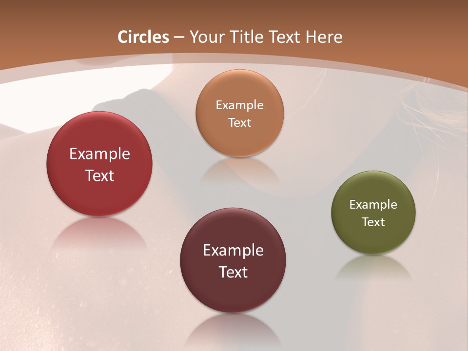 A Woman In A Sports Bra With Her Back Turned To The Camera PowerPoint Template