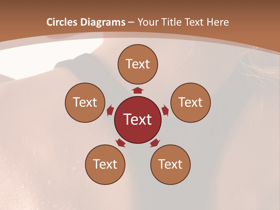 A Woman In A Sports Bra With Her Back Turned To The Camera PowerPoint Template