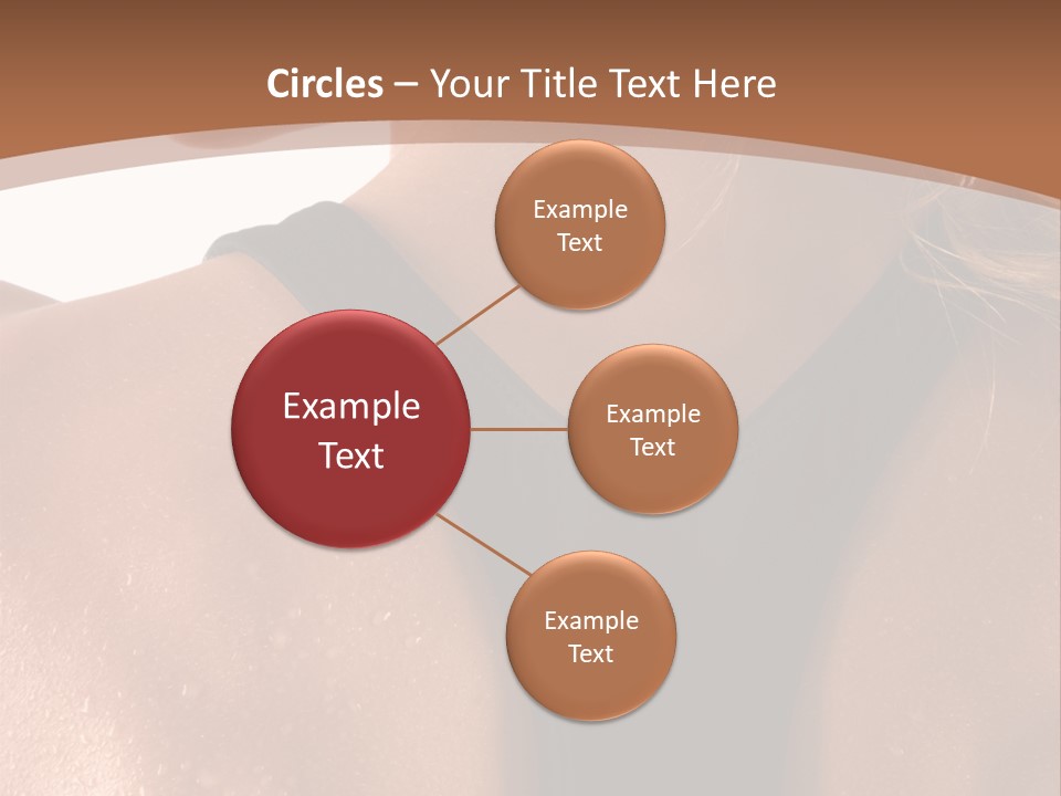 A Woman In A Sports Bra With Her Back Turned To The Camera PowerPoint Template