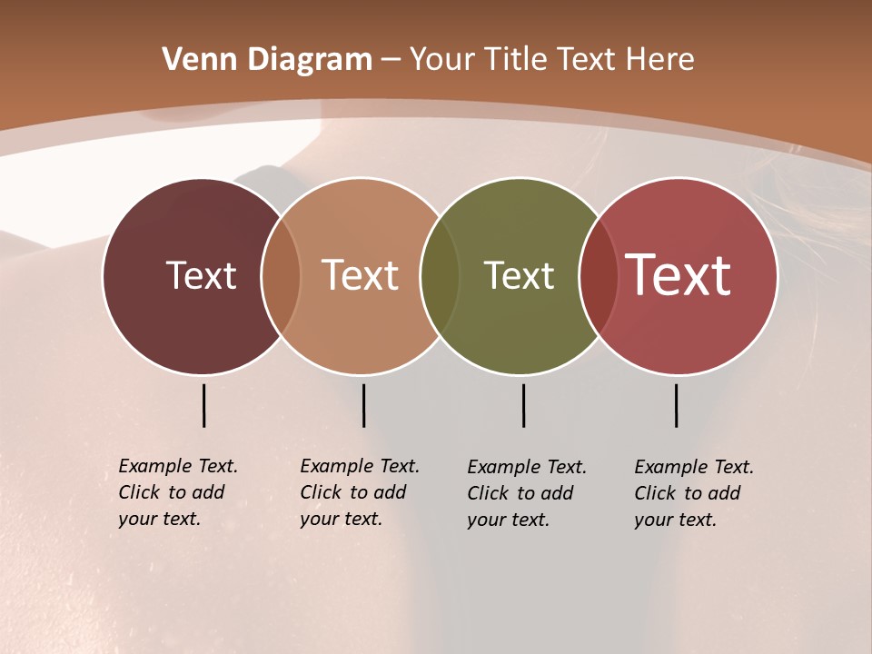 A Woman In A Sports Bra With Her Back Turned To The Camera PowerPoint Template