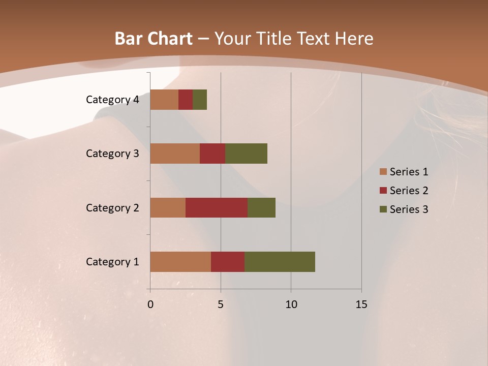 A Woman In A Sports Bra With Her Back Turned To The Camera PowerPoint Template