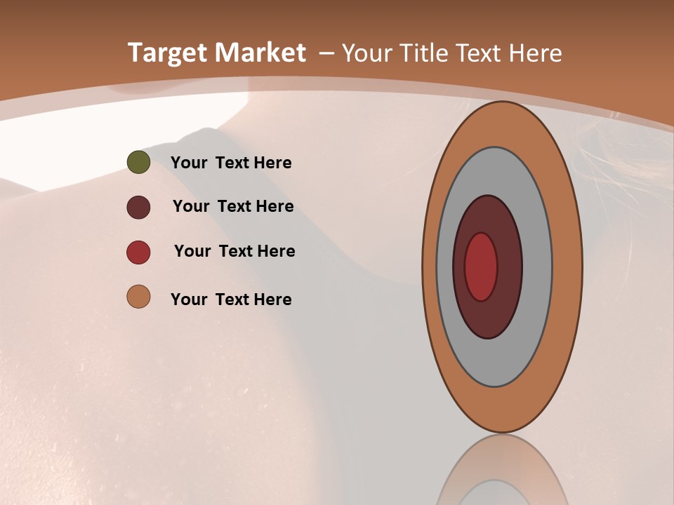 A Woman In A Sports Bra With Her Back Turned To The Camera PowerPoint Template