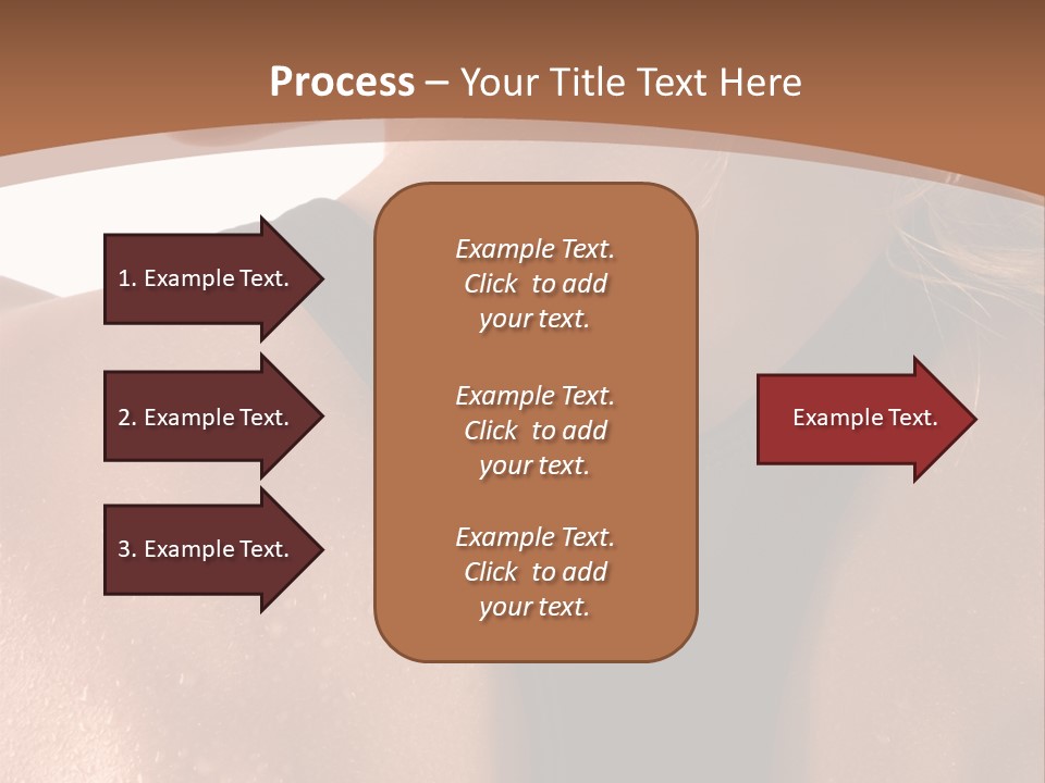A Woman In A Sports Bra With Her Back Turned To The Camera PowerPoint Template