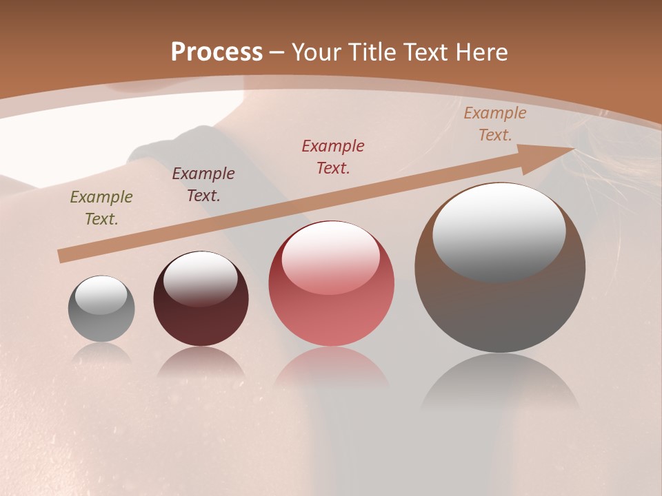 A Woman In A Sports Bra With Her Back Turned To The Camera PowerPoint Template