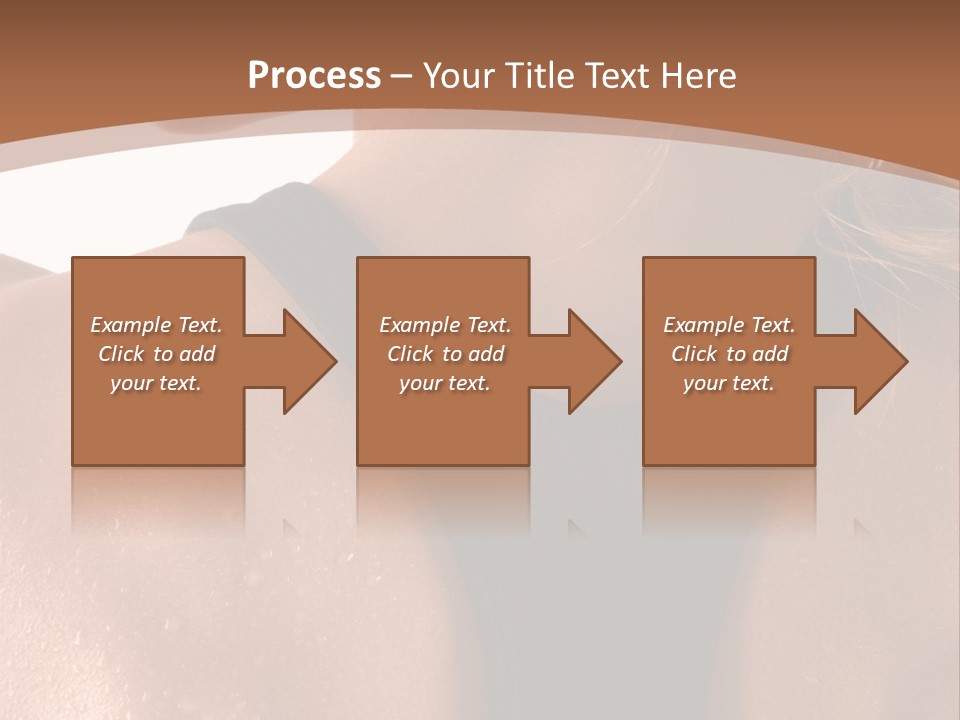 A Woman In A Sports Bra With Her Back Turned To The Camera PowerPoint Template