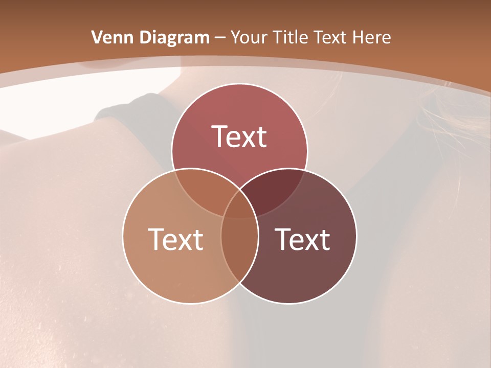 A Woman In A Sports Bra With Her Back Turned To The Camera PowerPoint Template