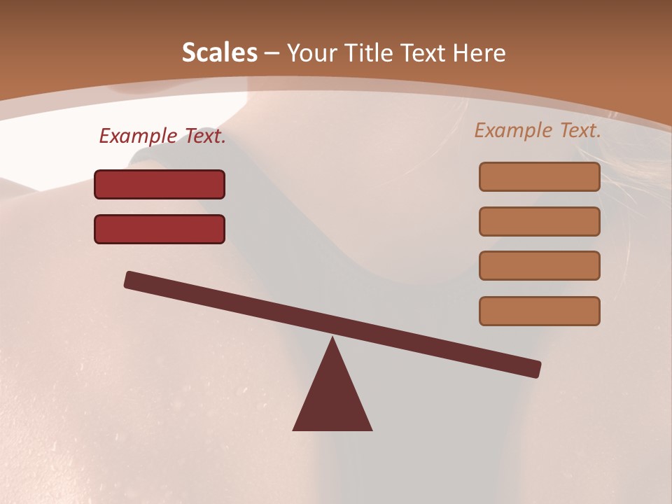 A Woman In A Sports Bra With Her Back Turned To The Camera PowerPoint Template