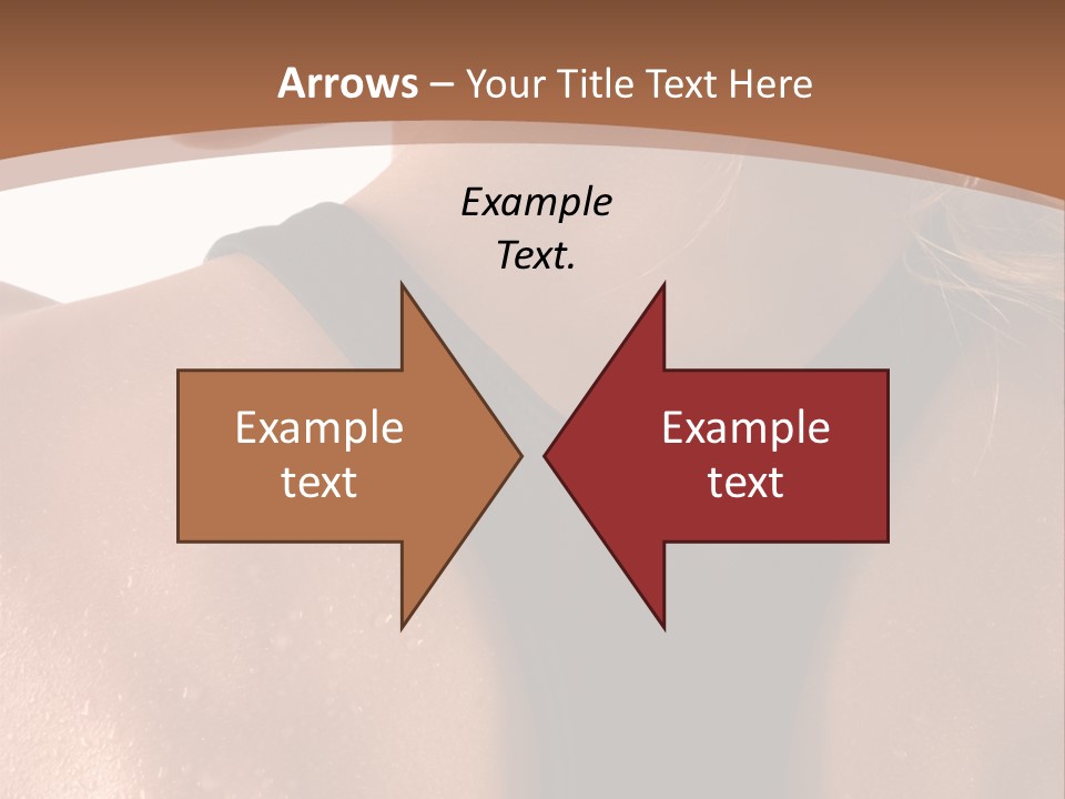 A Woman In A Sports Bra With Her Back Turned To The Camera PowerPoint Template