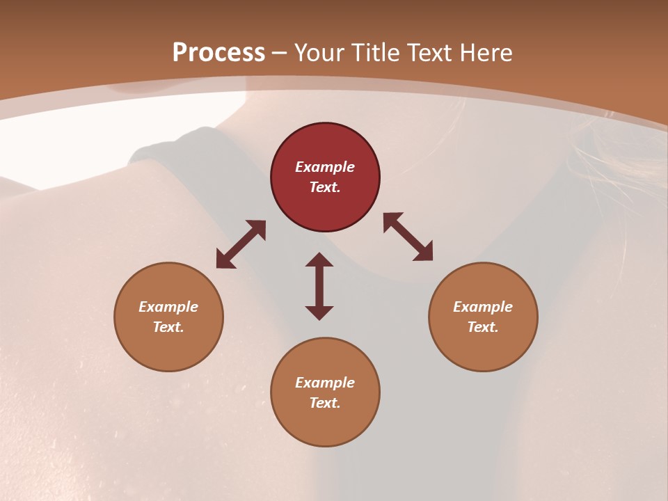 A Woman In A Sports Bra With Her Back Turned To The Camera PowerPoint Template